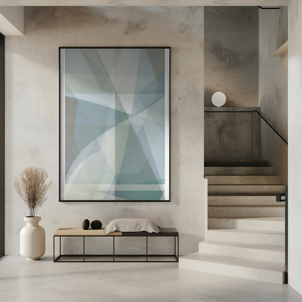 Geometrische Formen in gedämpften Tönen | Poster