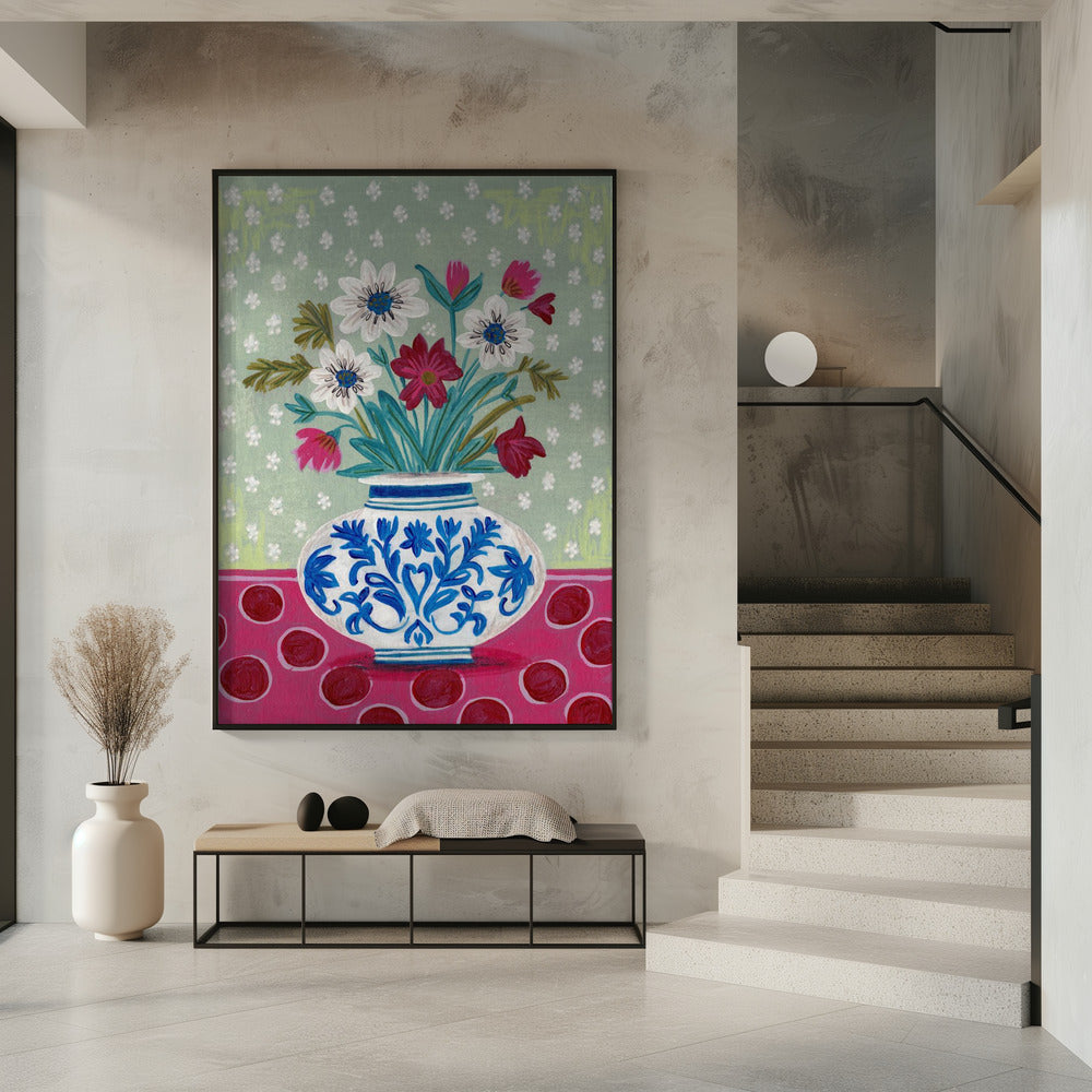 Blumen in der Vase Stillleben | Poster