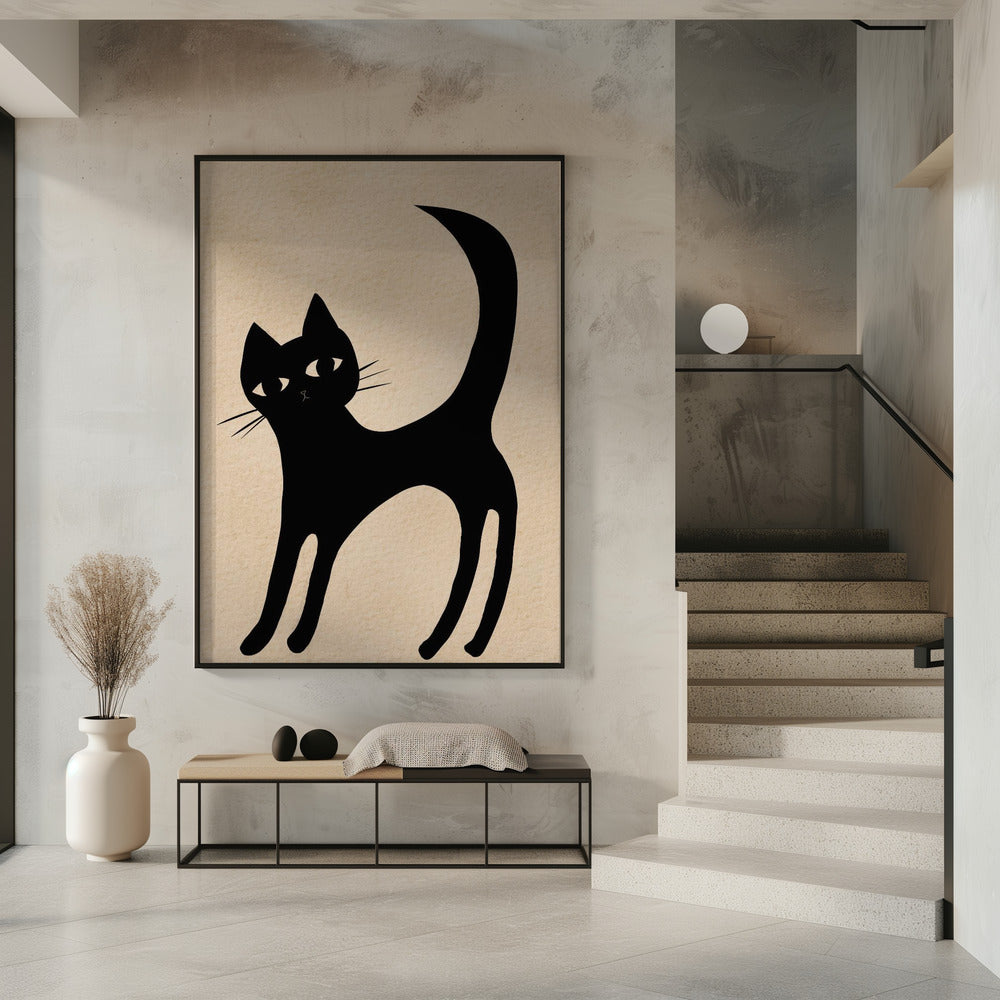 Schwarze Katze | Poster