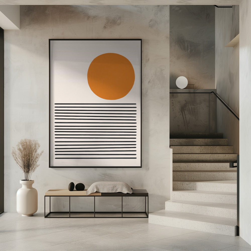 Minimalistische Meereslandschaft | Poster