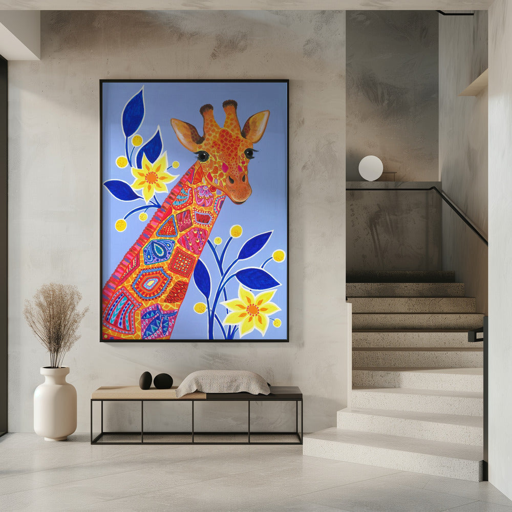 Gemusterte Giraffe | Poster