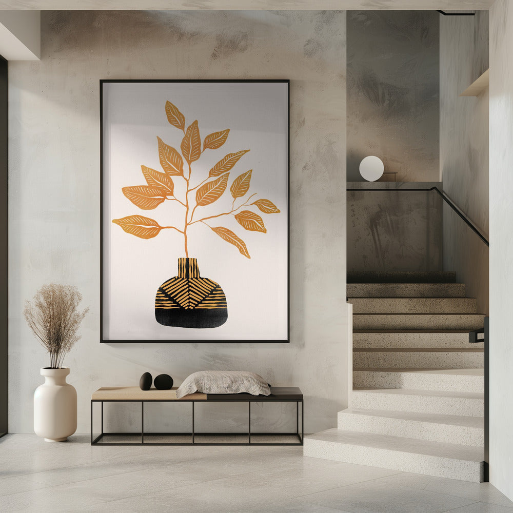Tribal Vase von Catsanddotz 32 x 40 Zoll | Poster
