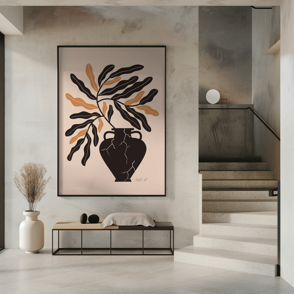 Sanftes Leben in einer zerbrochenen Vase | Poster