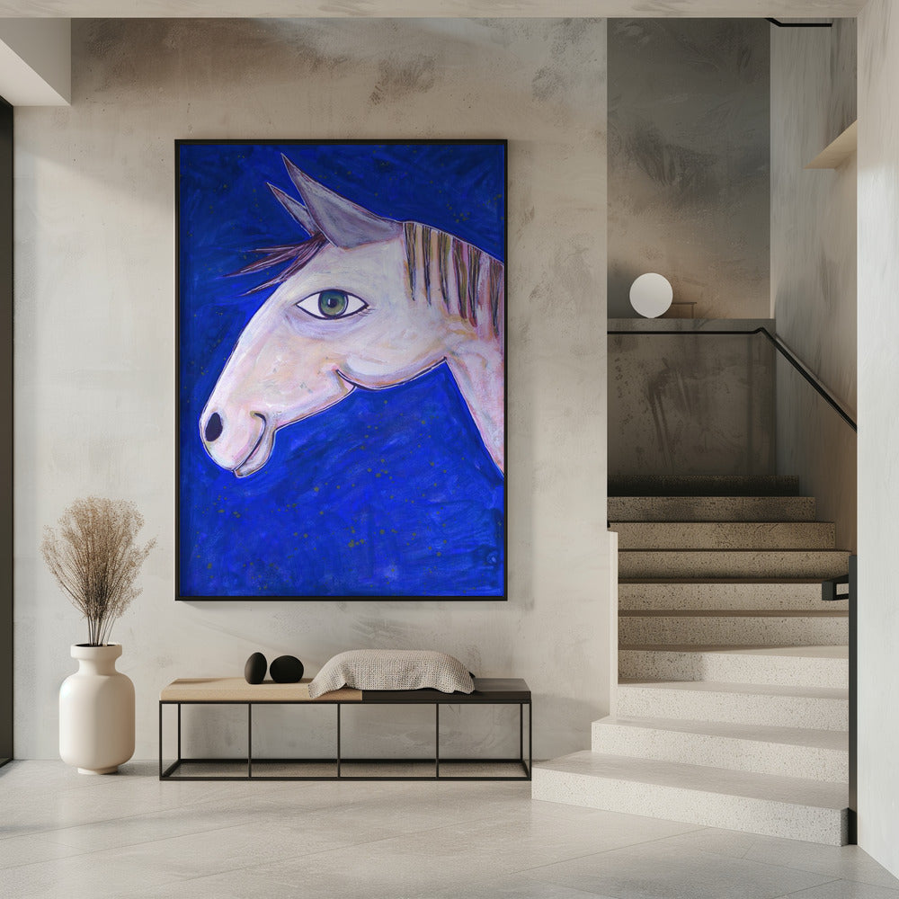 Träume von Pferden Leuchtendes Blau | Poster