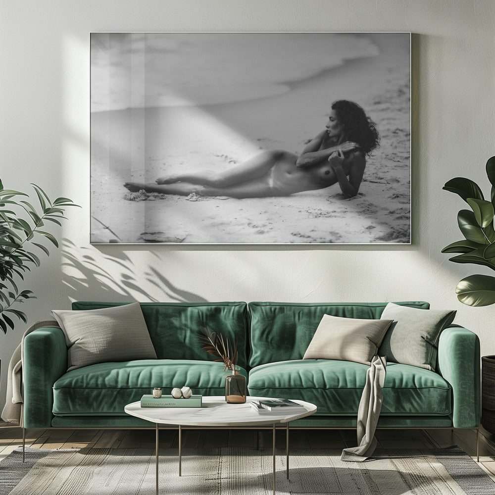 Katrin und das Meer | Leinwand