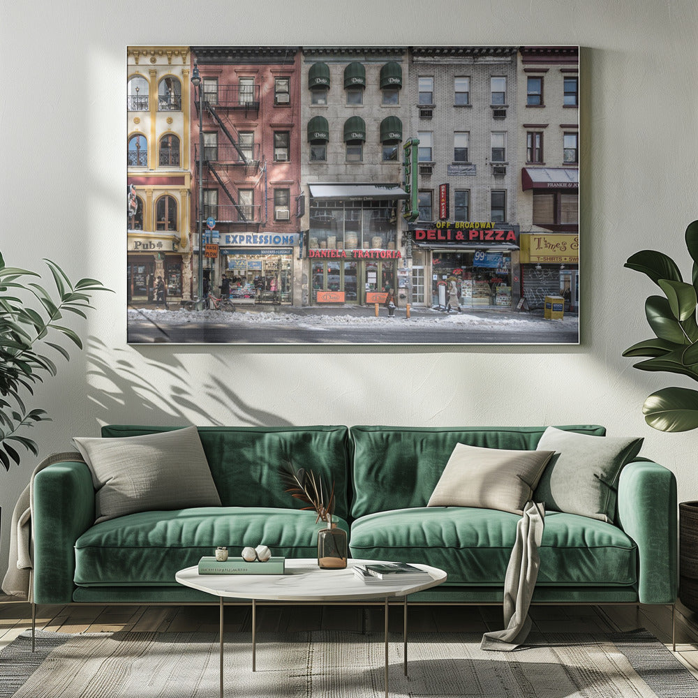 Ein kalter Tag in NY | Leinwand