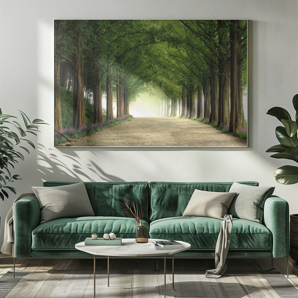 Metasequoia-Straße | Leinwand