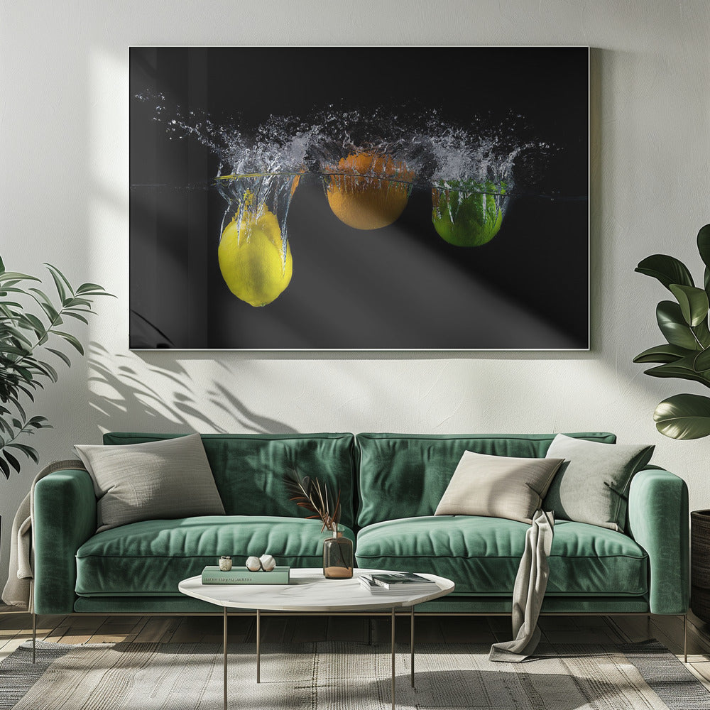 Dreifacher Zitrusspritzer | Leinwand