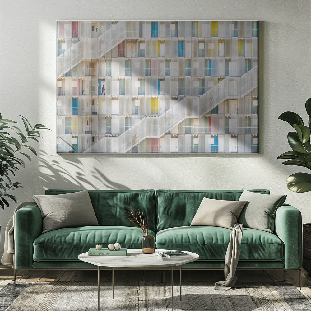 Bunte Wohnung | Leinwand