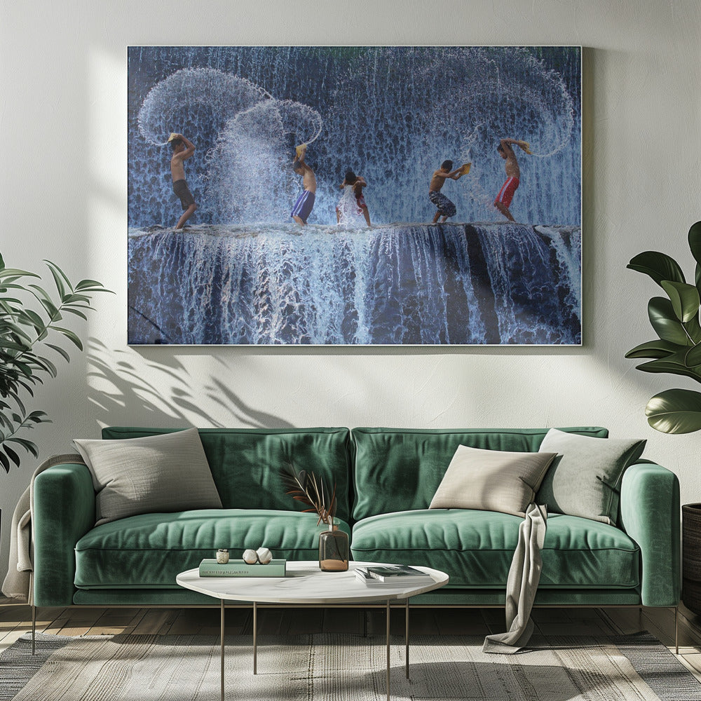 Mit Spritzern spielen | Leinwand