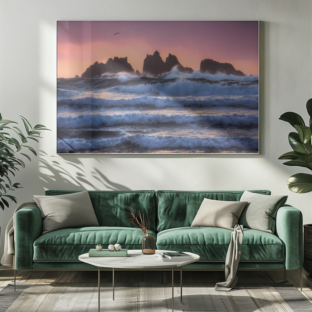 Bandon Beach Schichten | Leinwand