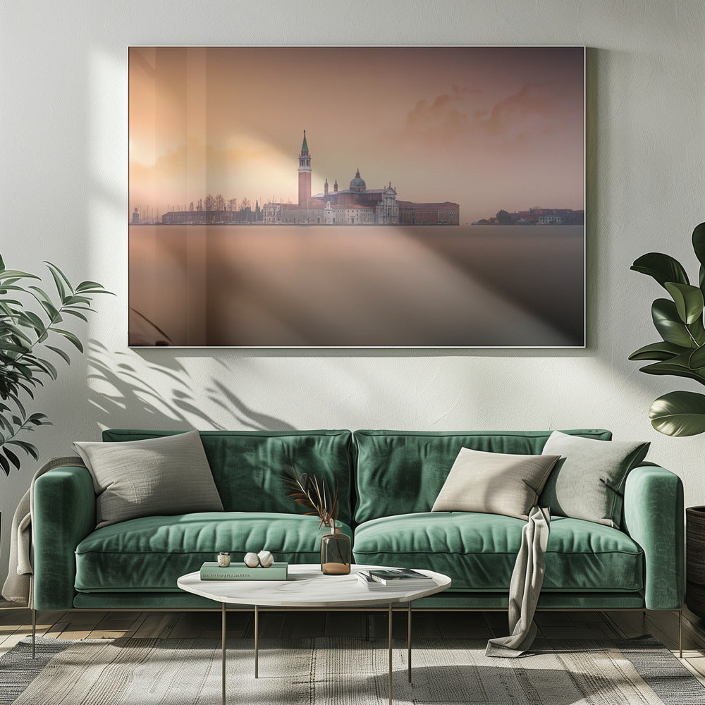 Venedig rosa Sonnenaufgang | Leinwand