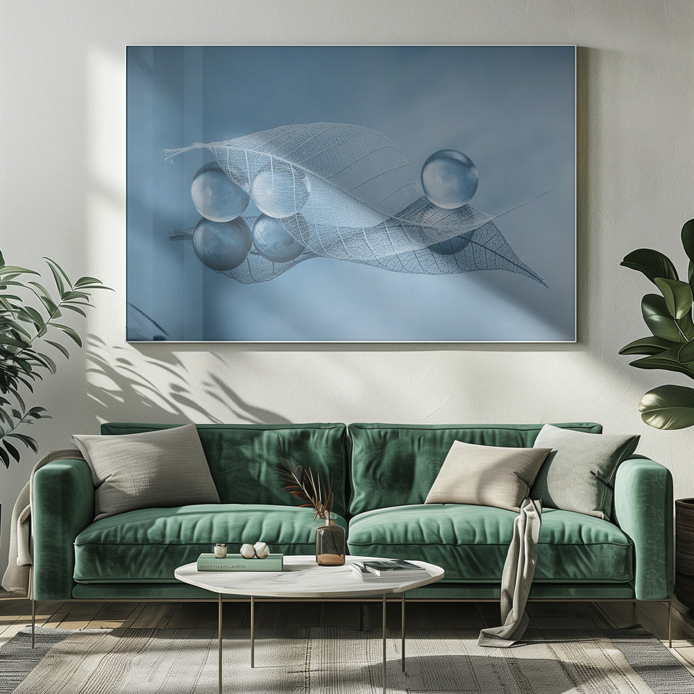 Dry leaf and Bubbles | Canvas