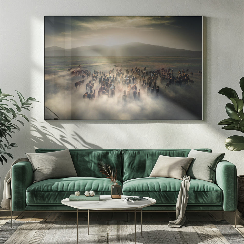 Wilde Pferde | Leinwand