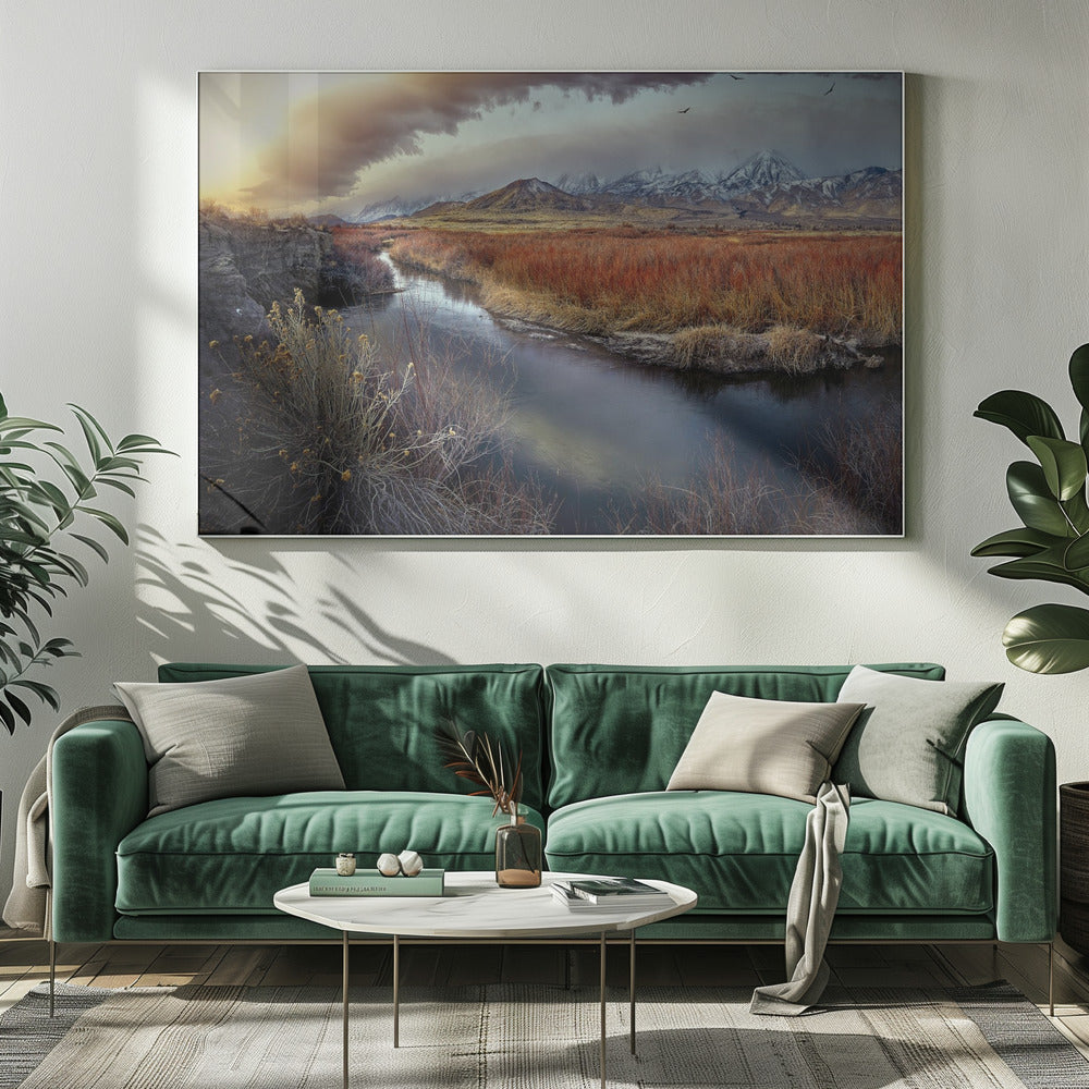 Owens River at Sunrise | Canvas