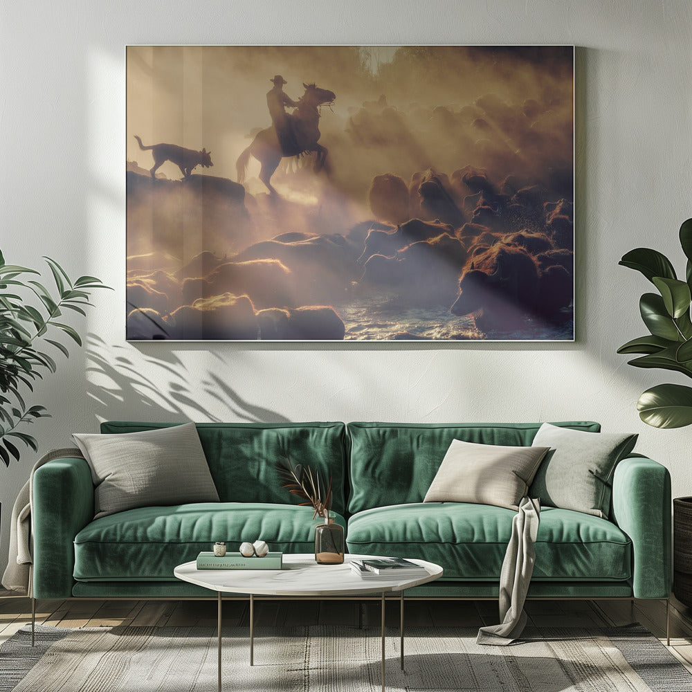 Der Büffelhirte | Leinwand