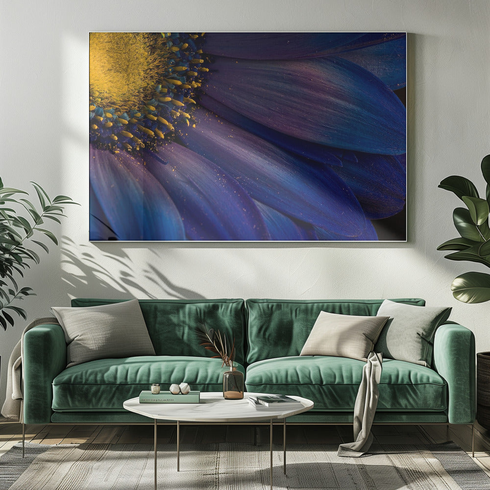 Blaue Strahlen | Leinwand