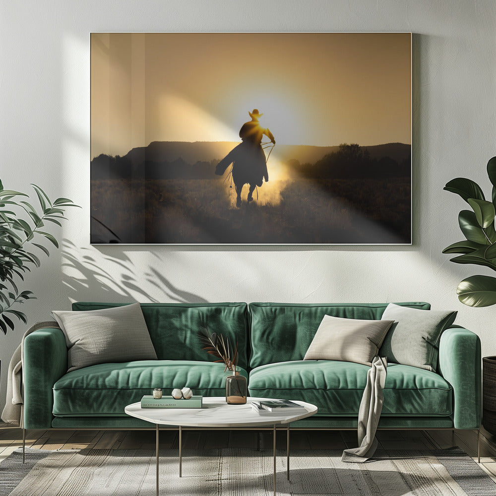 Der Cowboy | Leinwand