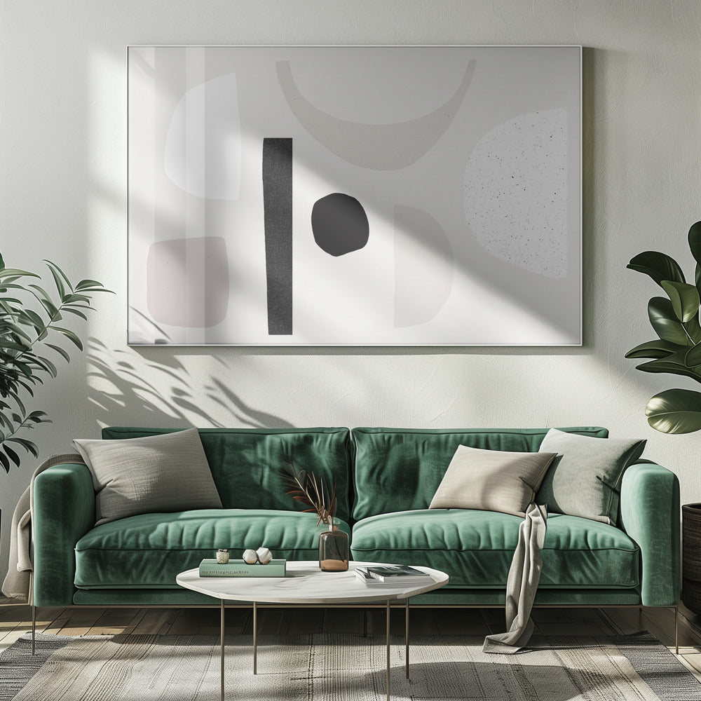 Abstrakte Formen tanzen | Leinwand