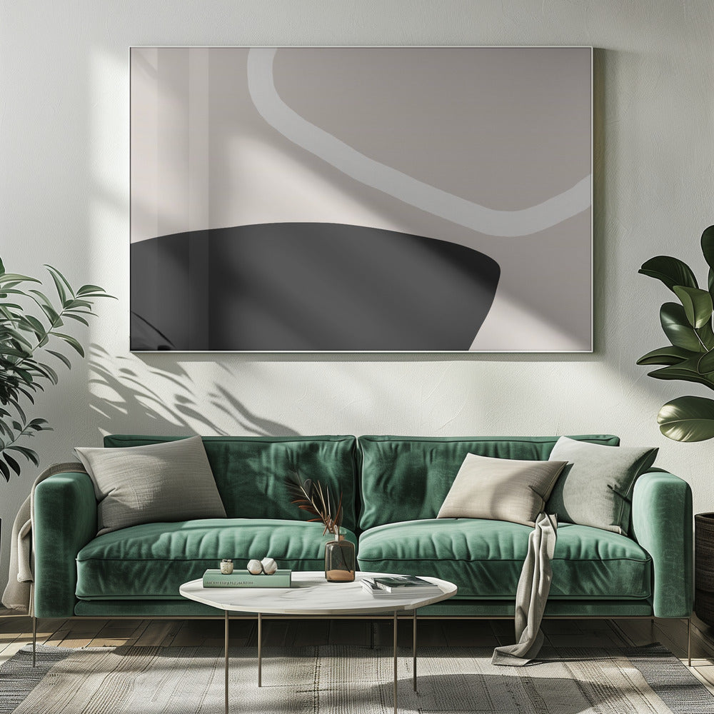 Schwarz-Weiß-Formen | Leinwand