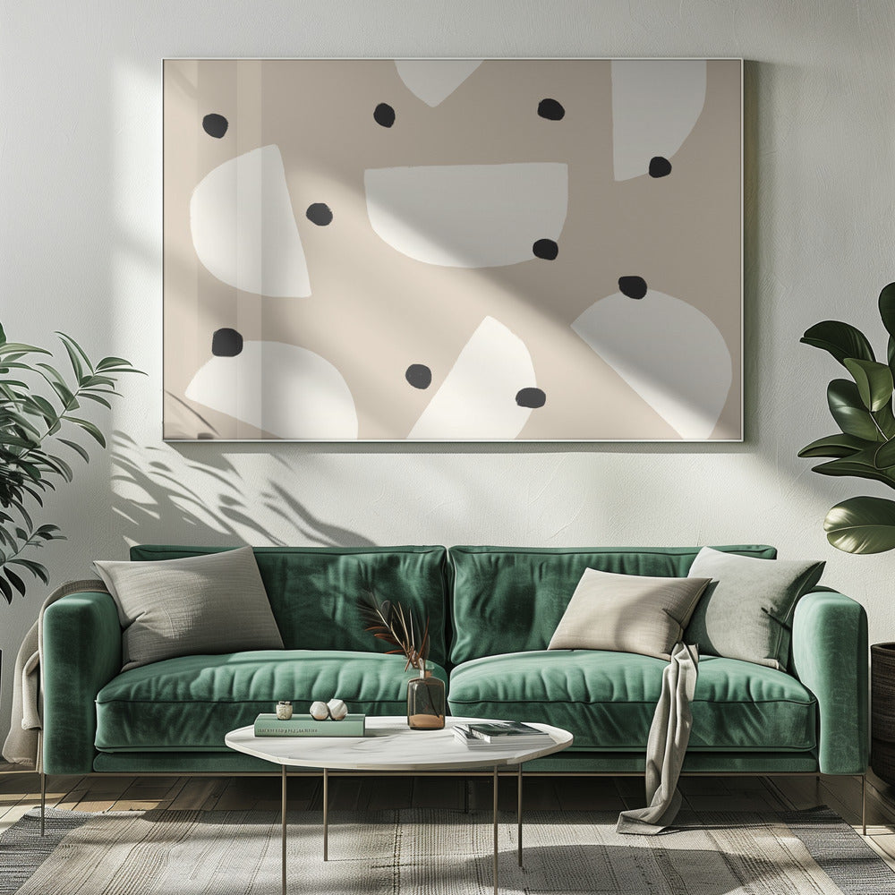 Finsternisse und Punkte | Leinwand