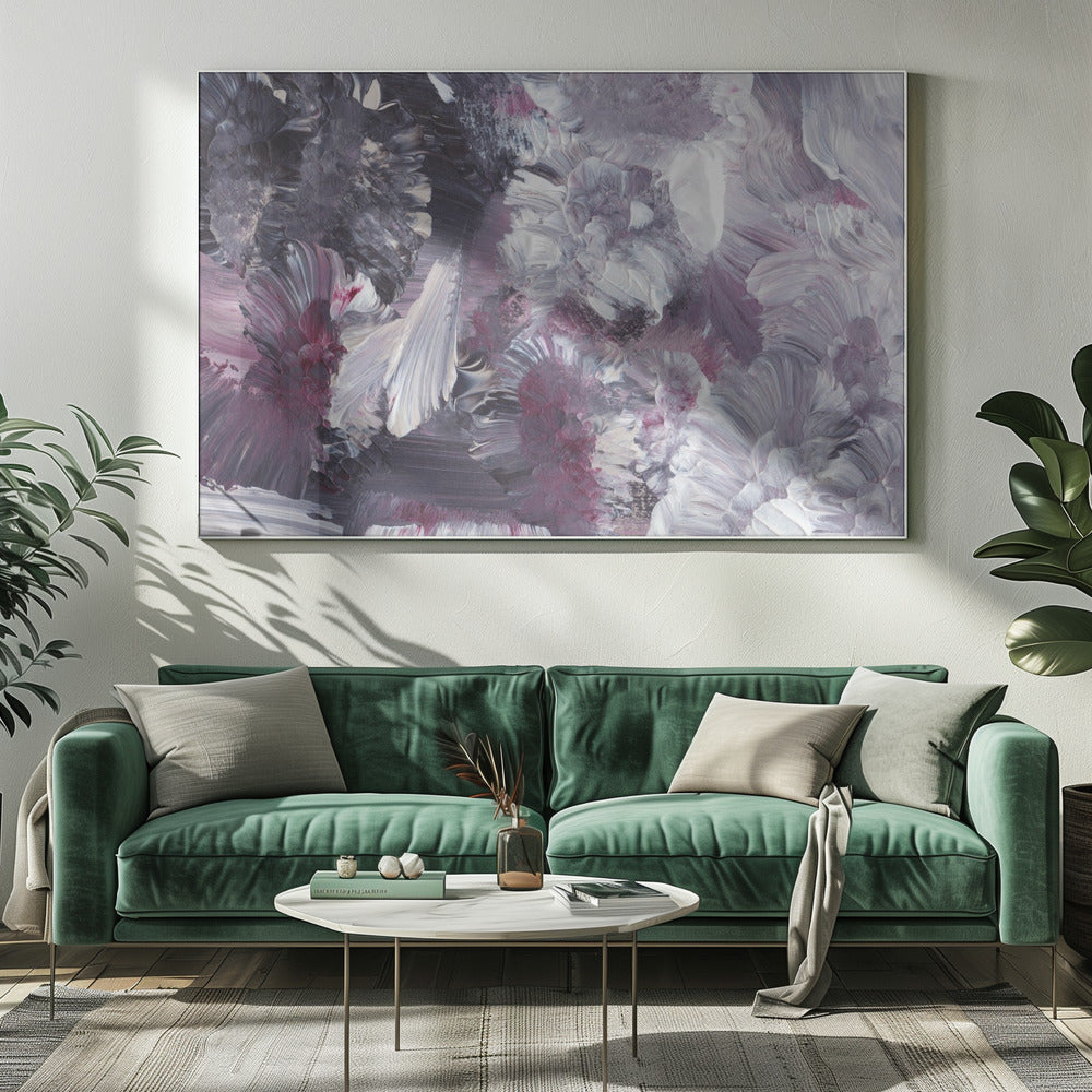 Florale impressionistische Pinselstriche | Leinwand