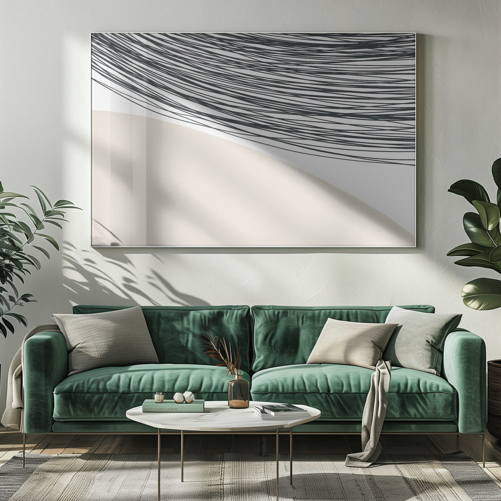 Harmonie geschwungener Linien | Leinwand