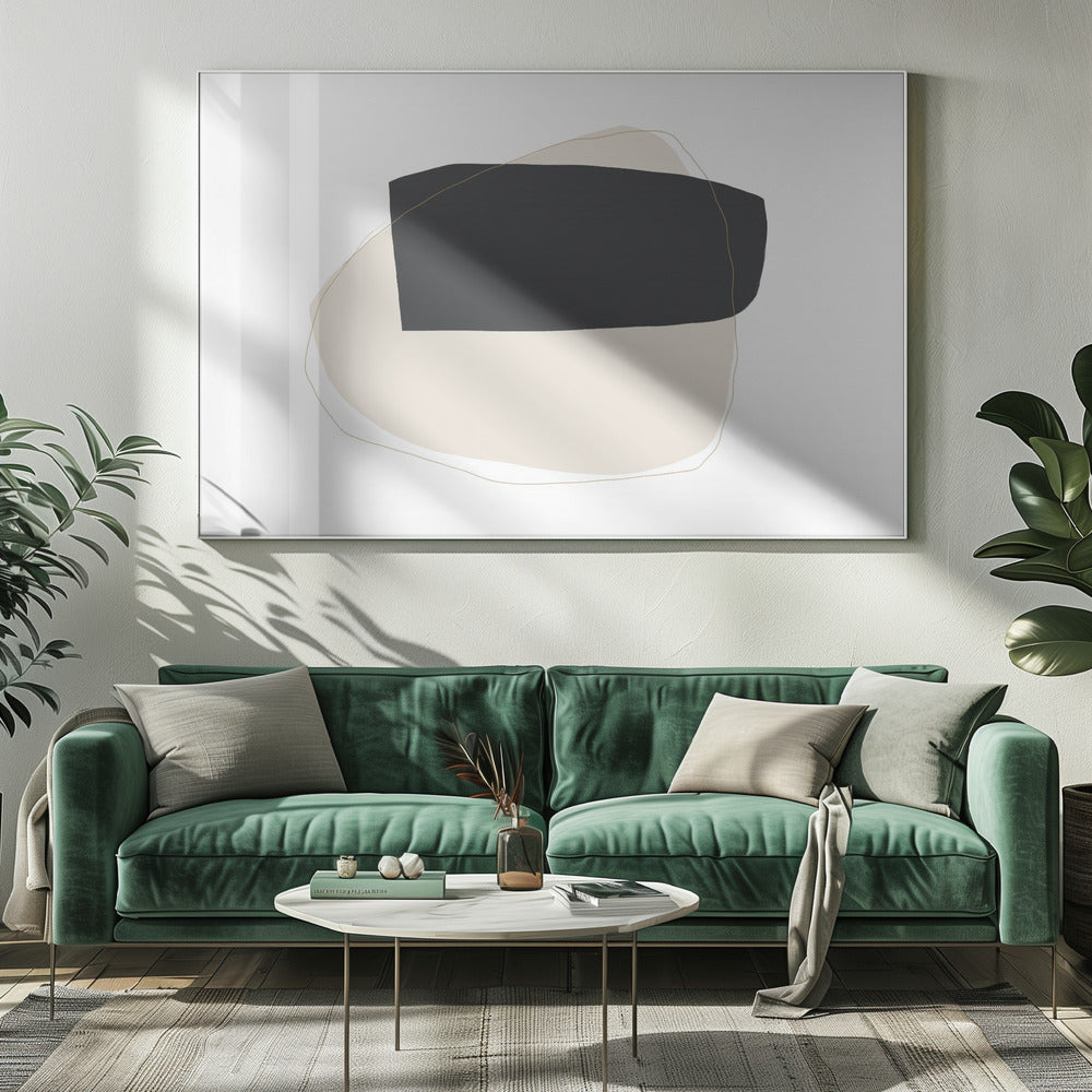 Geometrische Formen und Neutral | Leinwand
