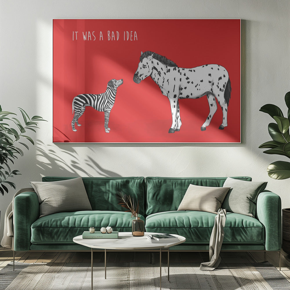 Schlechte Idee | Leinwand