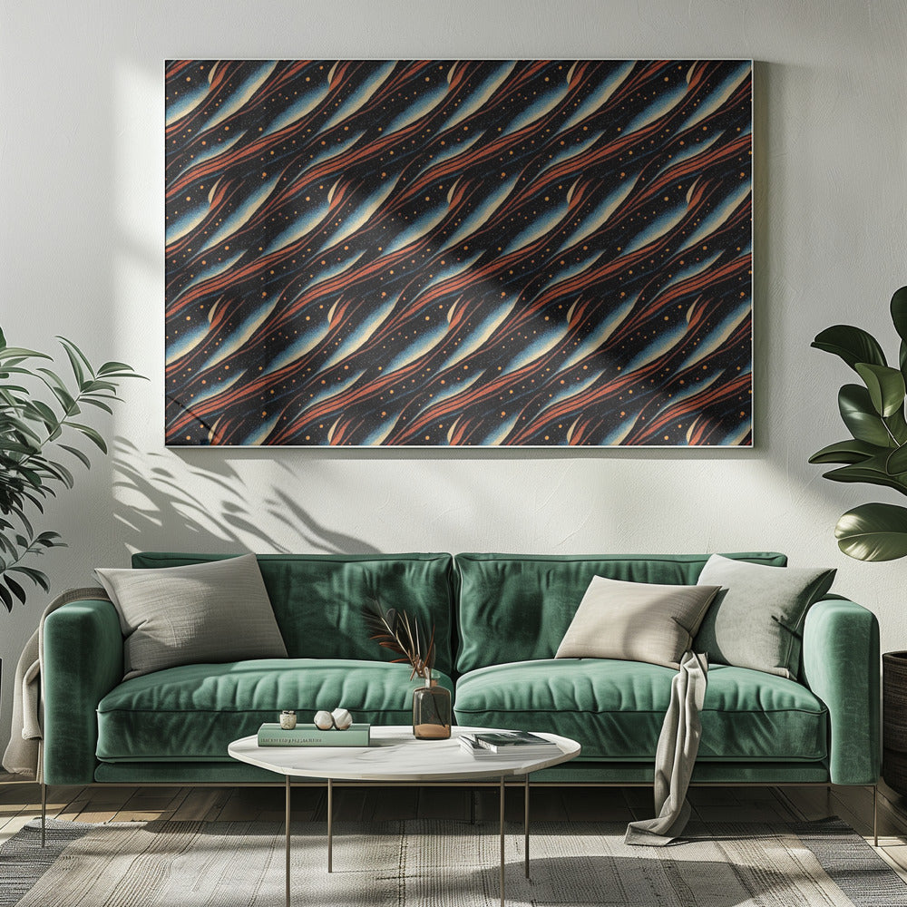 Galaktische Wellenlandschaft | Leinwand