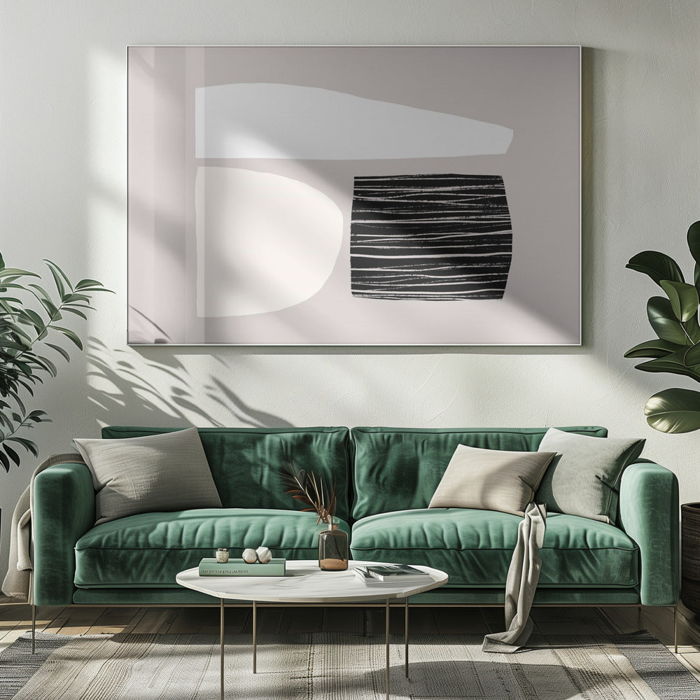 Geometric Shapes In Neutral Tones | Canvas