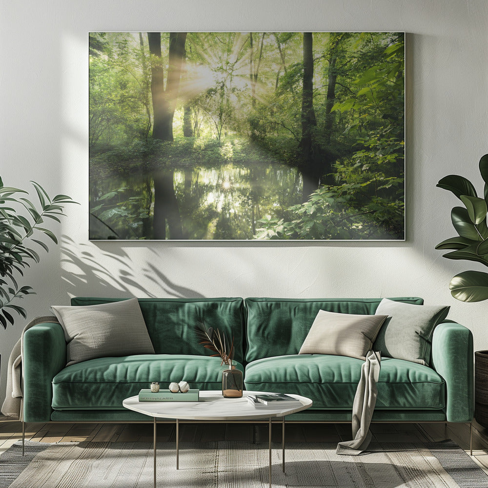Grüner Park | Leinwand