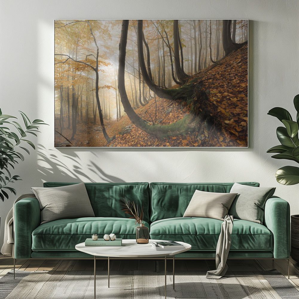 Mystischer Herbstwald | Leinwand