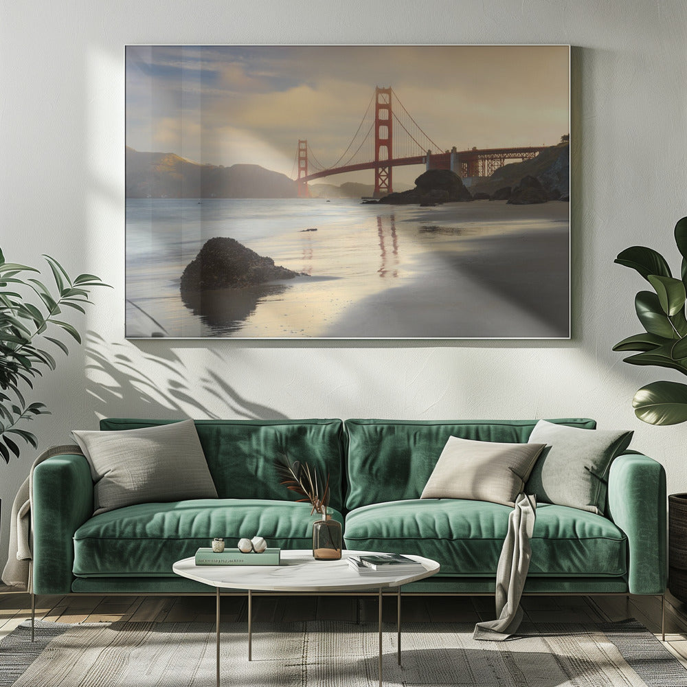 Golden Gate Morgen | Leinwand