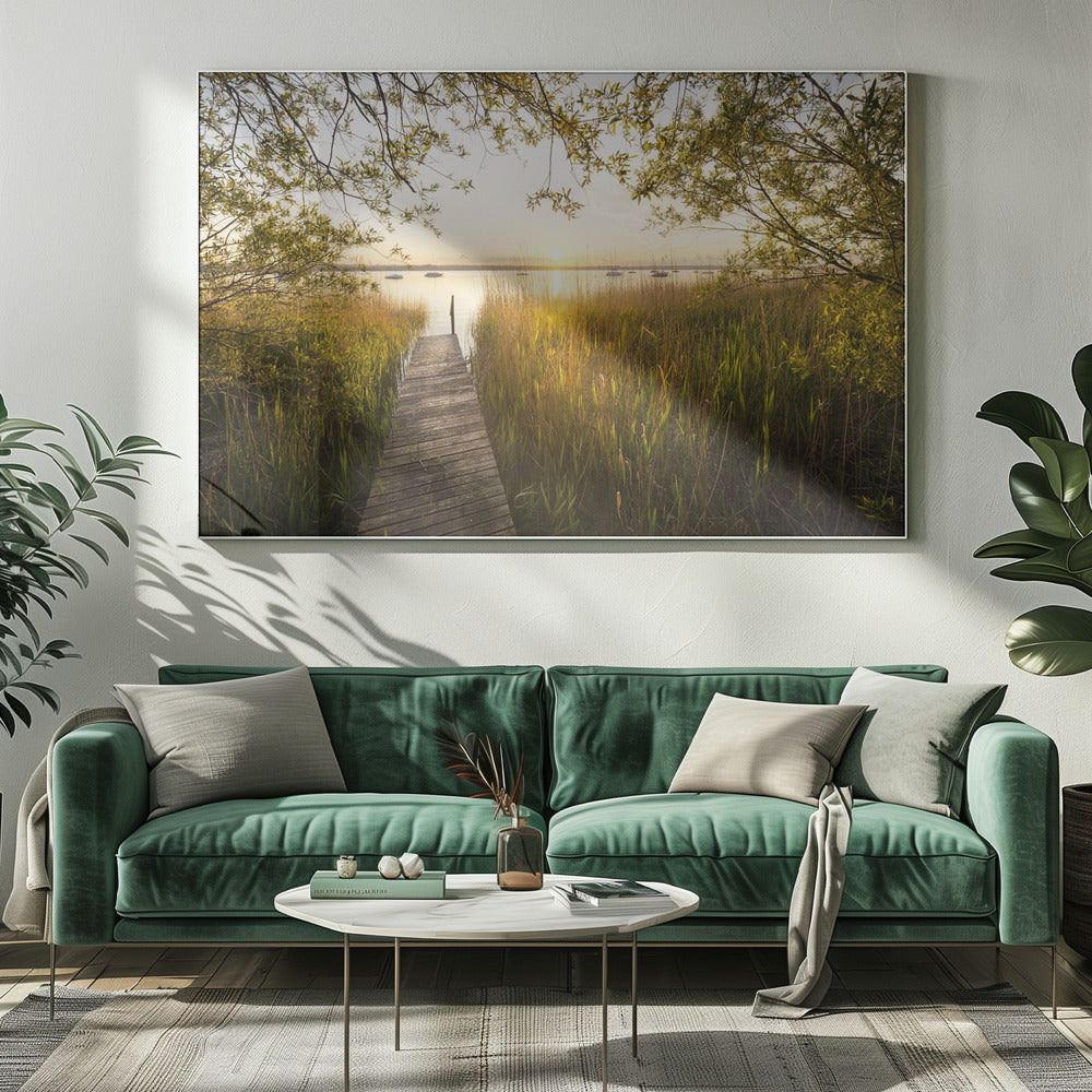 Goldener Steg | Leinwand