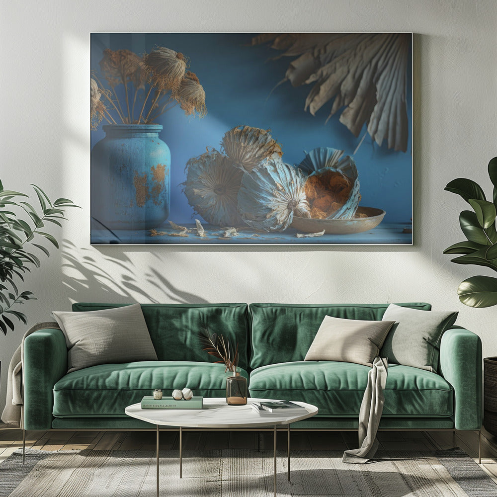 Blaues Stillleben | Leinwand