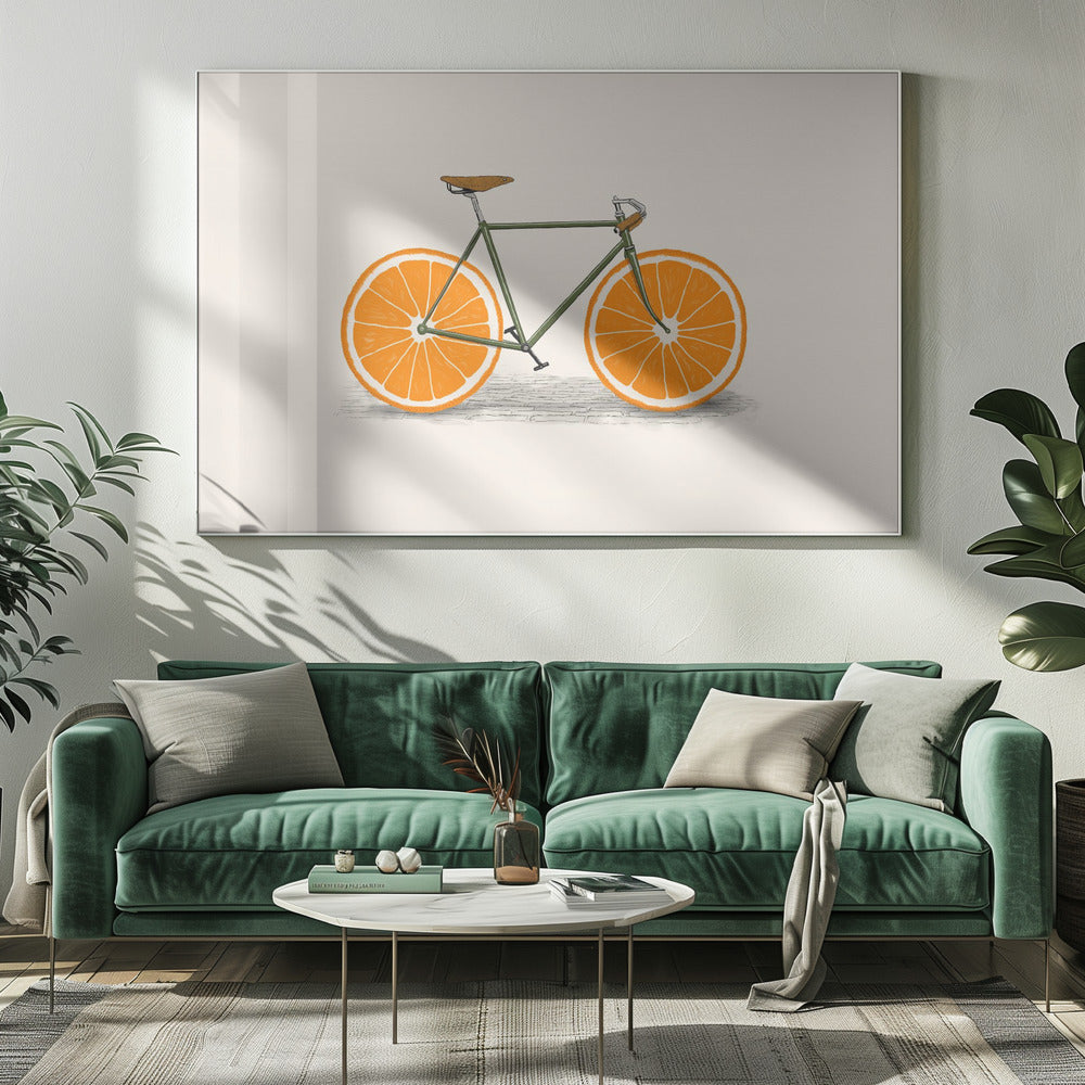 Orange Räder | Leinwand