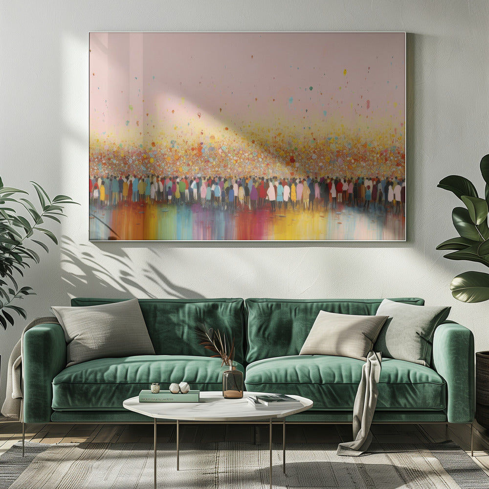 Lebendige Versammlung | Leinwand