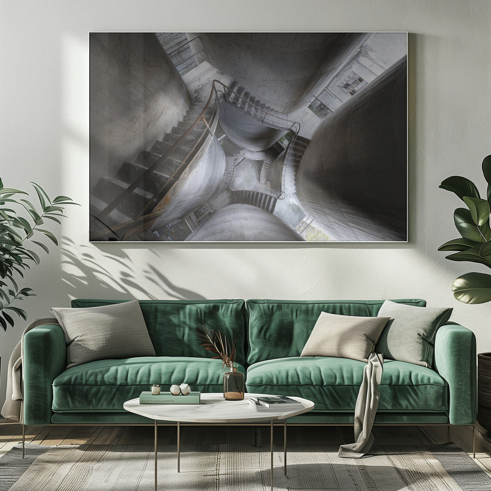 Betonsäulen | Leinwand