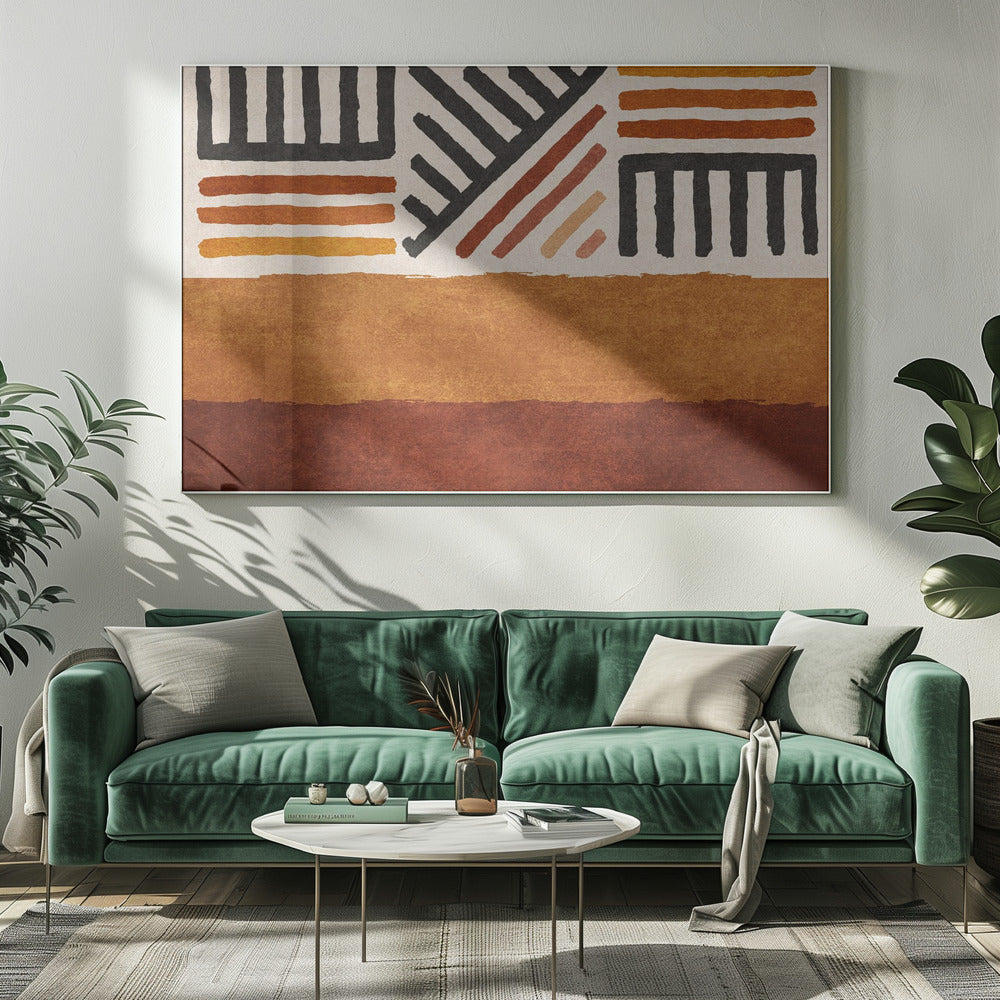 Gemusterte Erde | Leinwand