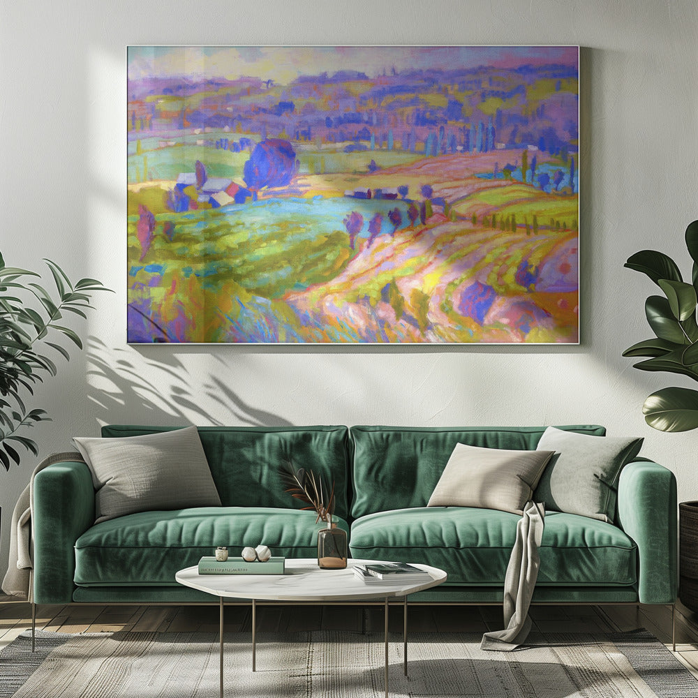 Lebendige Landschaft | Leinwand