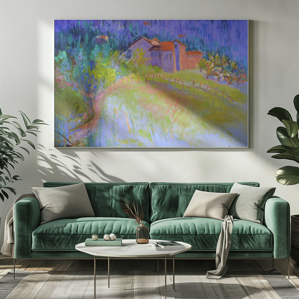 Majestät der Lila Berge | Leinwand