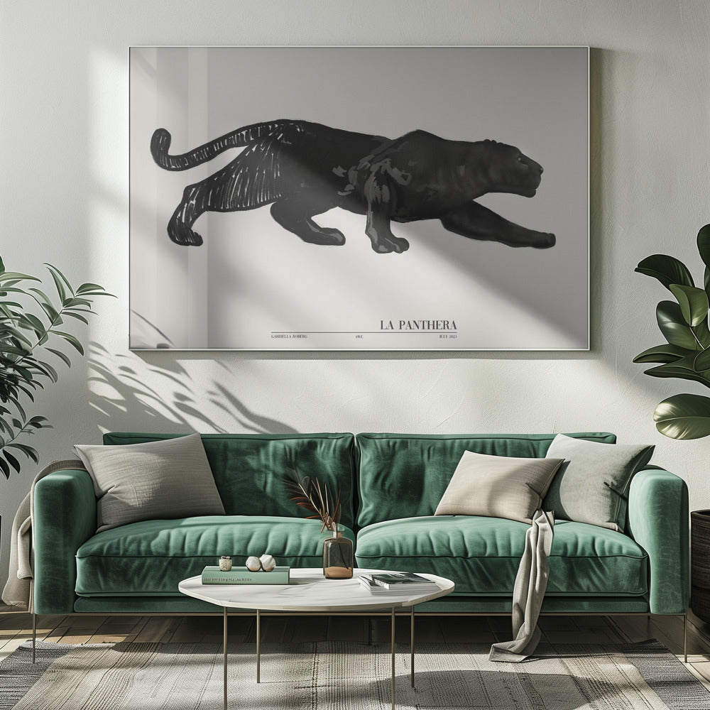 La Panthera (schwarz) | Leinwand
