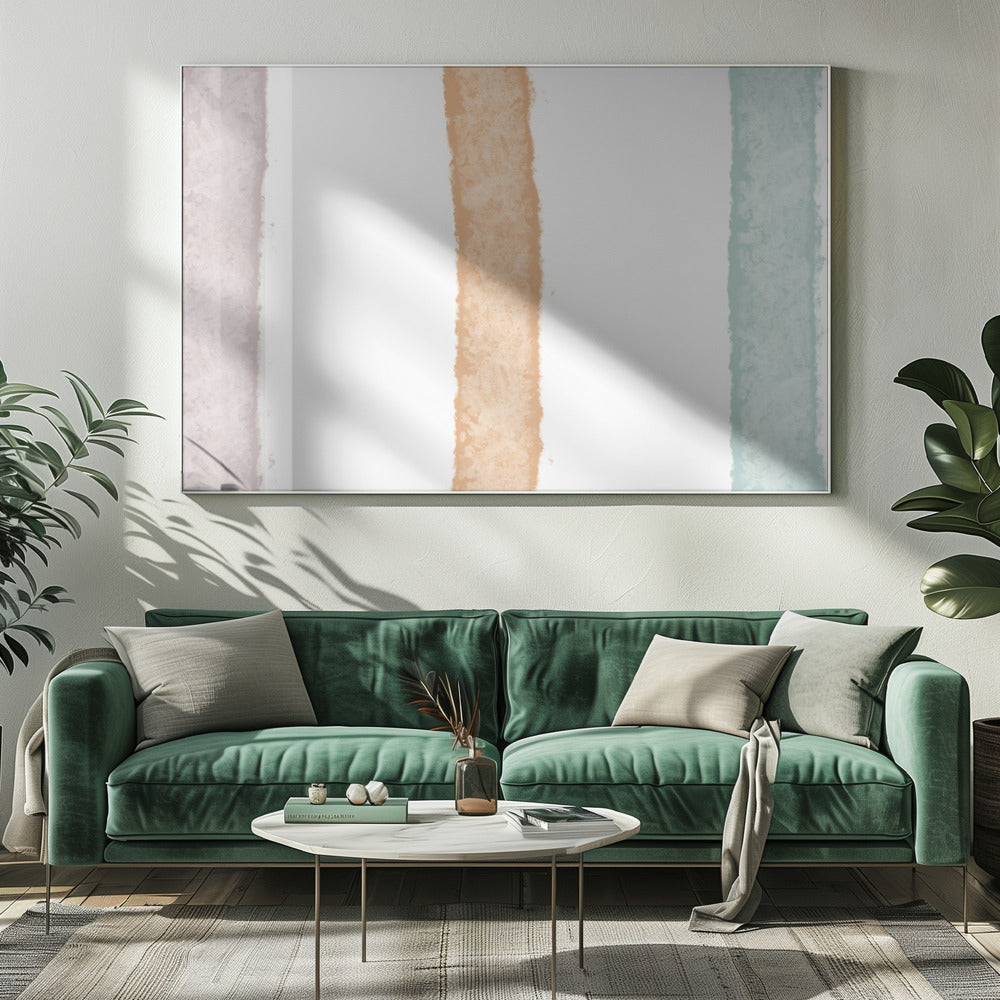 Bunte Streifen Harmonie | Leinwand
