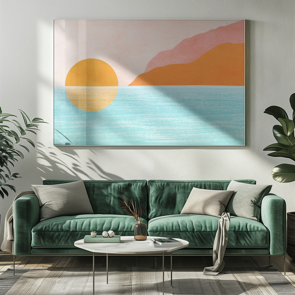 Insel Sonnenuntergang | Leinwand