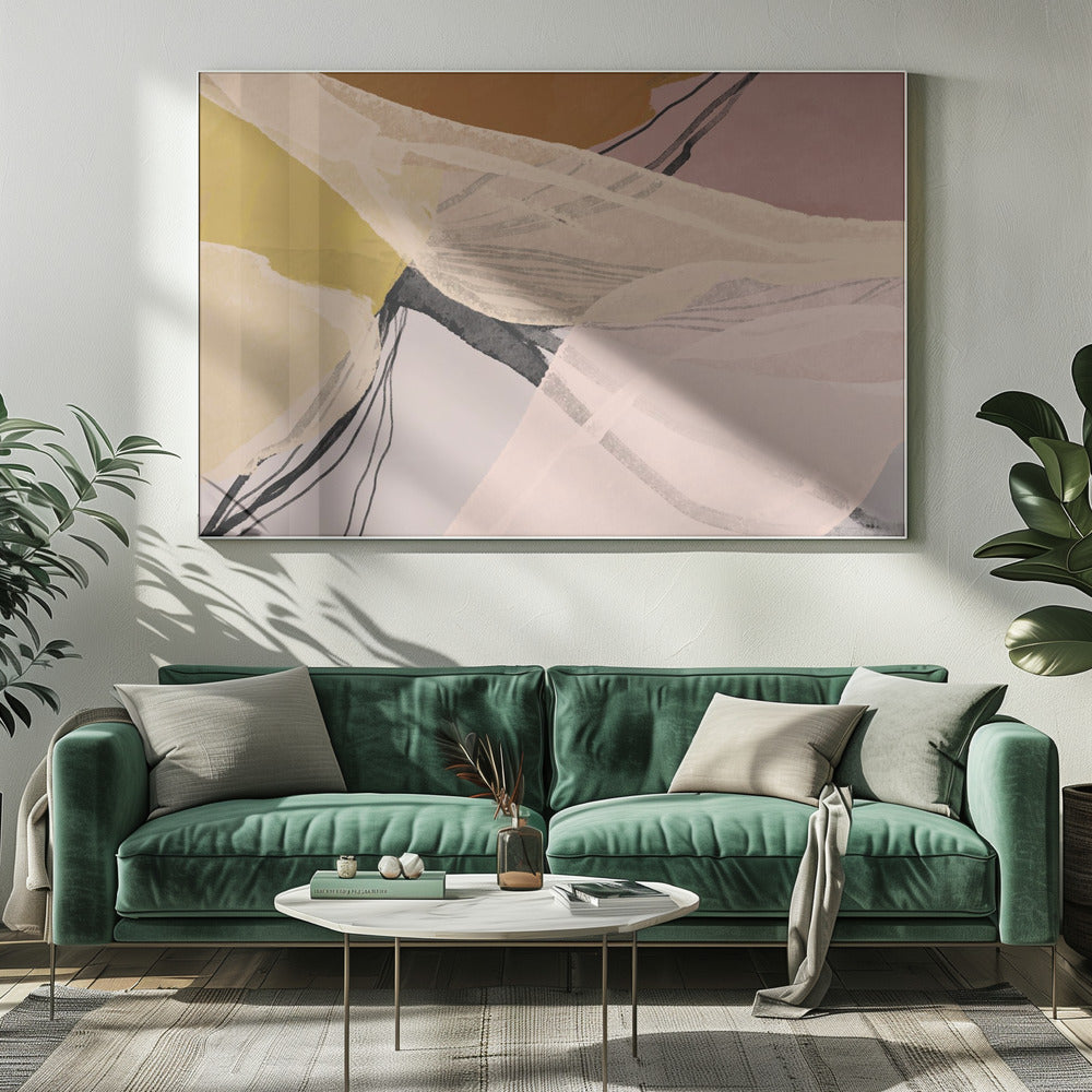 Florale Schichten | Leinwand