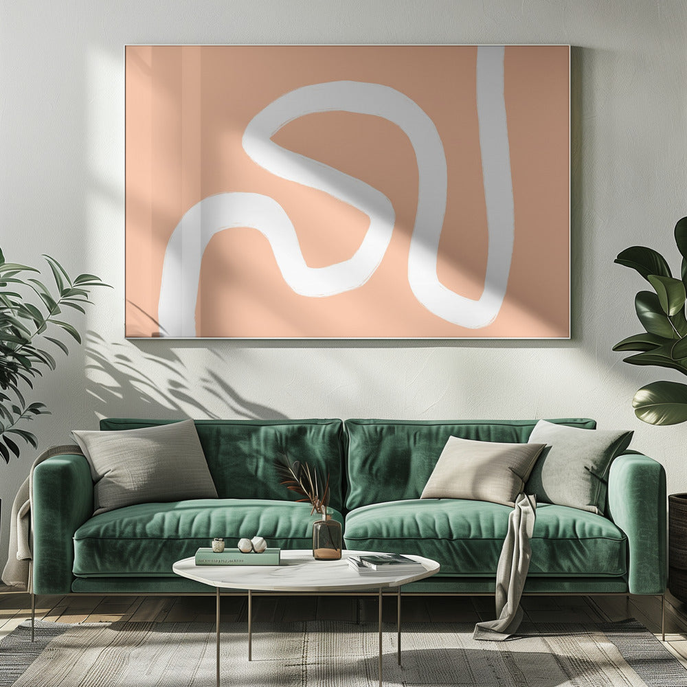 Bunte Minimalform | Leinwand