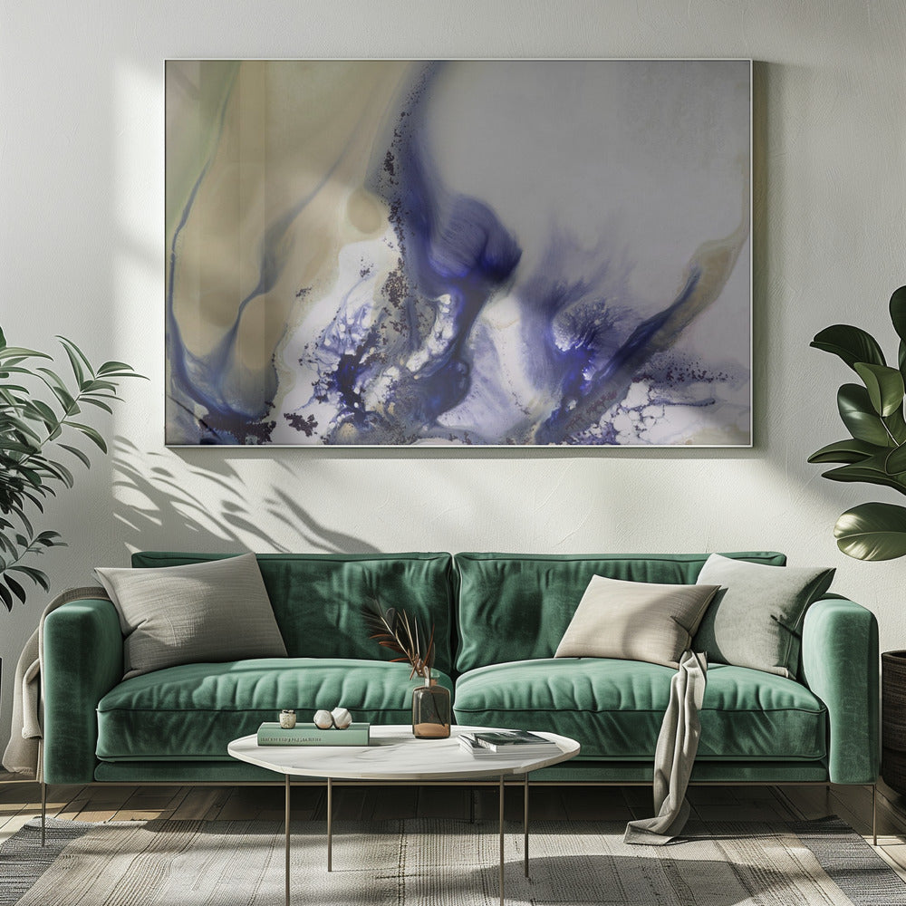 Wirbel der Wasserlandschaft. | Leinwand