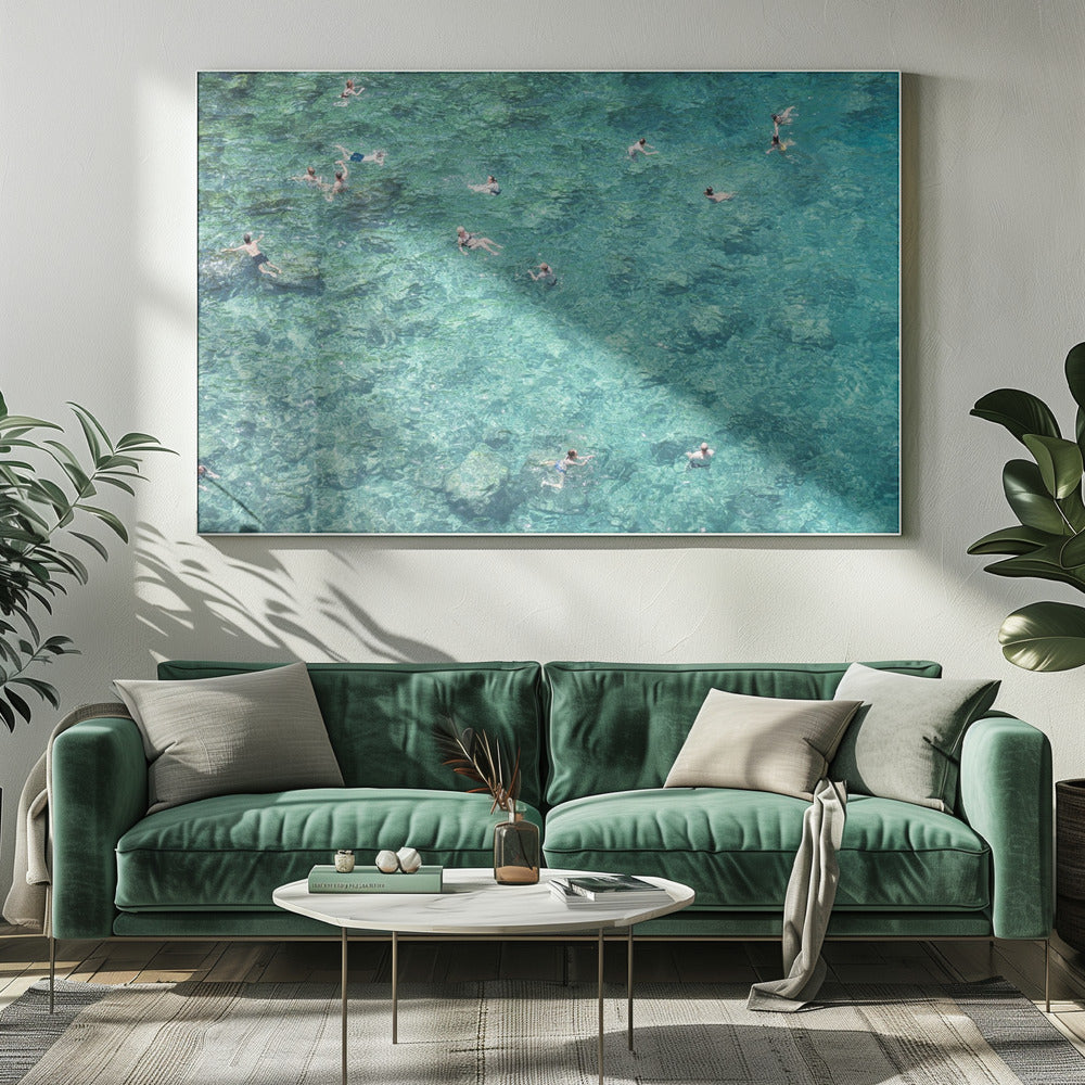 Schwimmen im Meer | Leinwand