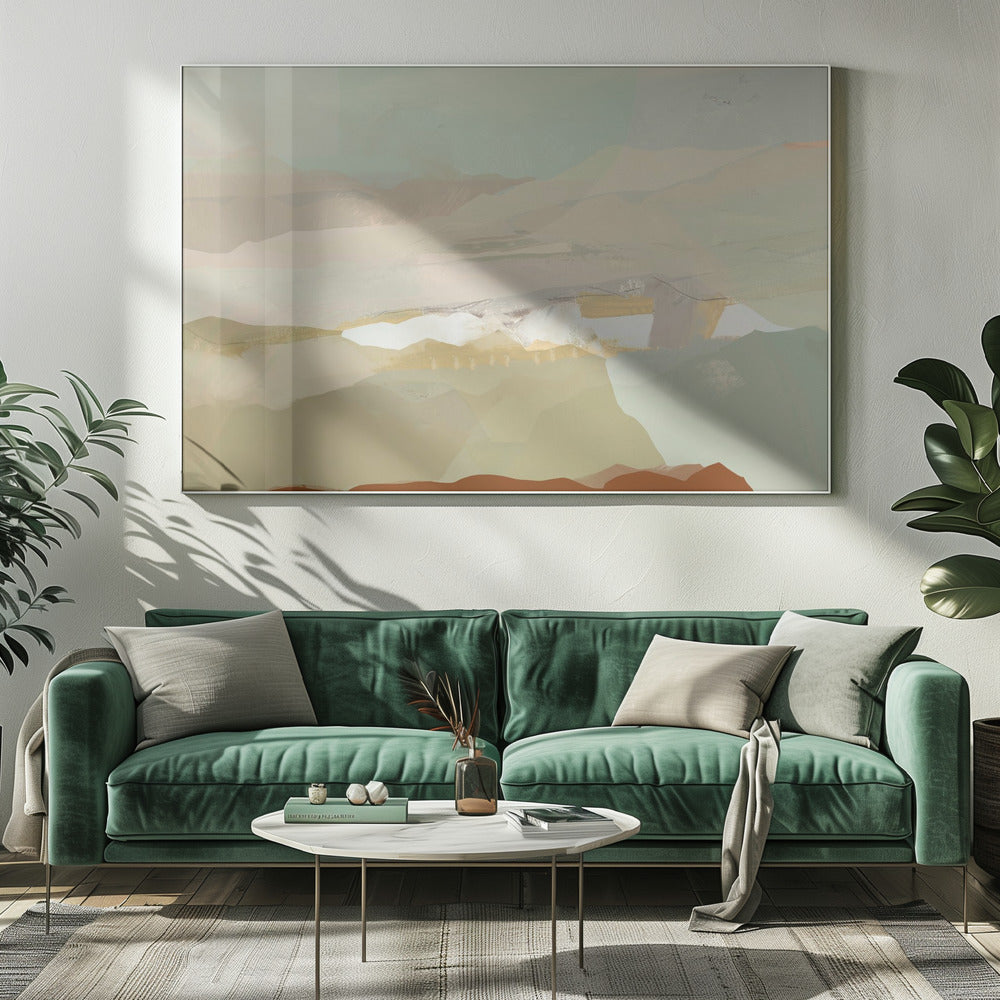 Farbblocklandschaft 3 | Leinwand